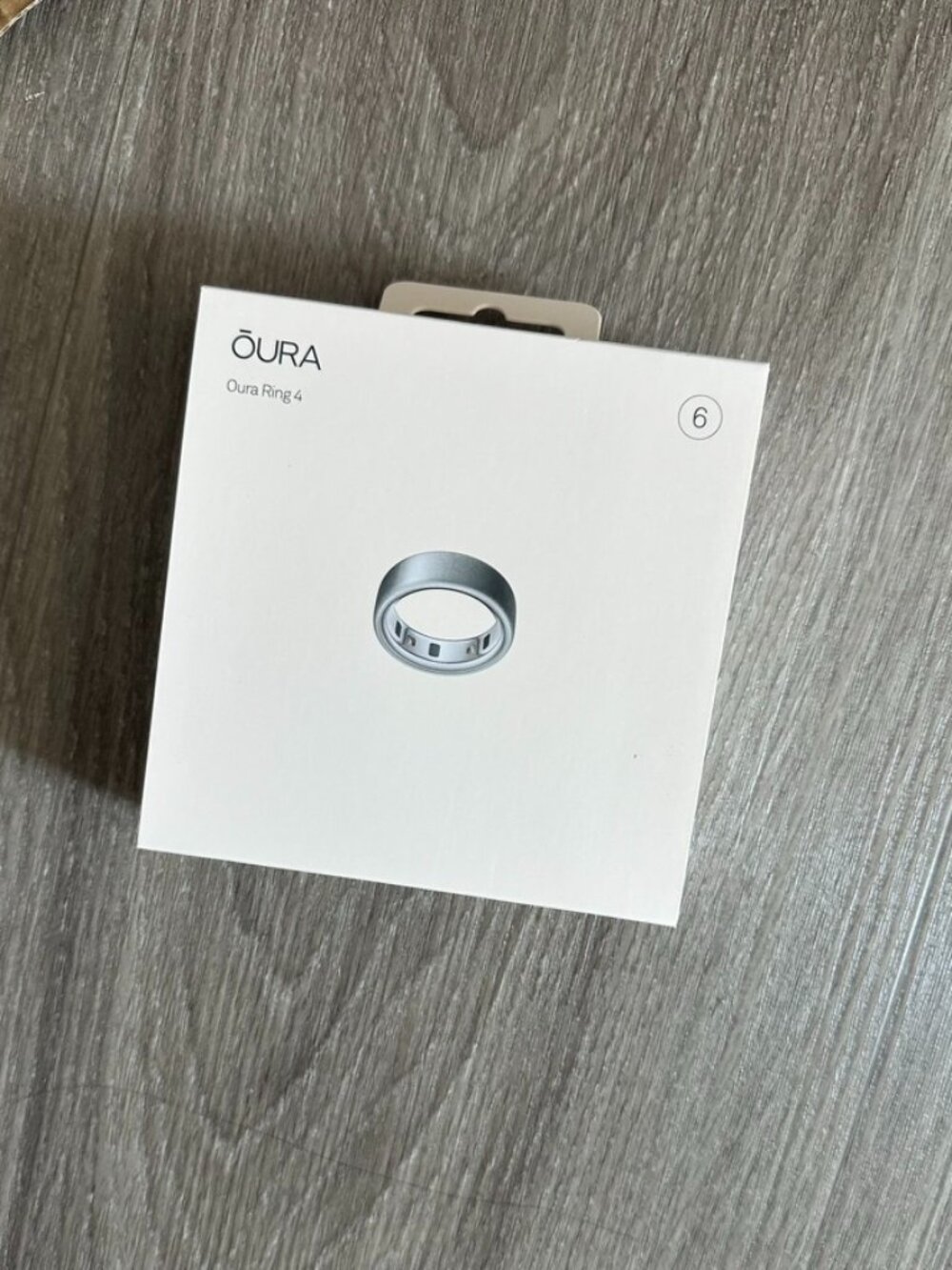OURA Ring 4 Extra charger - NEW - Brushed SILVERr - Size 6